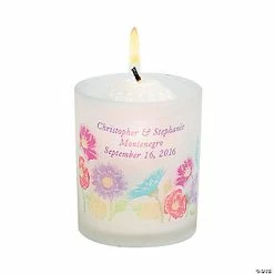 Cheap 😉 Personalized Love in Bloom Votive Candle Holders - 12 Pc. 👏