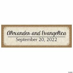Outlet 😍 Burlap & Lace Look Rustic Wedding Custom Banner - Medium 🔔