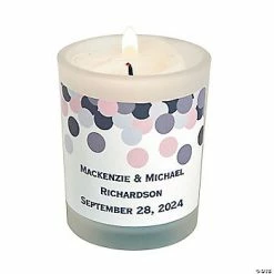 Top 10 🥰 Personalized Confetti Design Votive Candle Holders - 12 Pc. 😀