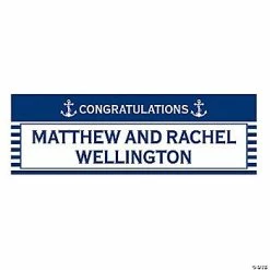 Best Sale 🧨 Nautical Wedding Custom Banner 😉