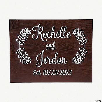 Hot Sale ⌛ Personalized Couple’s Names Wedding Sign ✔️ 1 Hot Sale ⌛ Personalized Couple’s Names Wedding Sign ✔️