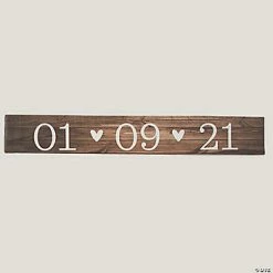 Deals 🛒 Personalized Rustic Wedding Date Canvas Sign 😍
