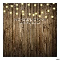 Hot Sale ❤️ Personalized Rustic Design Wedding Backdrop 😍