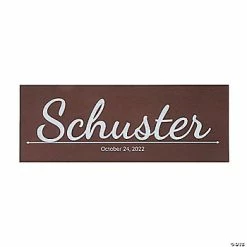 Wholesale 🤩 Personalized Last Name Stained Wood Sign 🎁