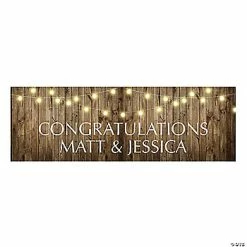 Cheapest ⌛ Personalized Rustic Wedding Banner - Medium 🥰