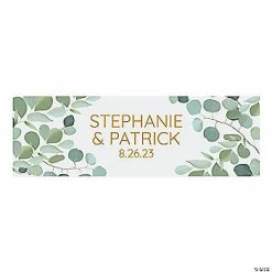 Discount ⭐ Personalized Eucalyptus Wedding Banner - Medium 😍