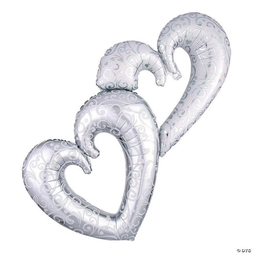 Hot Sale π― Interlocking Hearts 36" x 53" Mylar Balloon π 2 Hot Sale π― Interlocking Hearts 36" x 53" Mylar Balloon π - Image 2