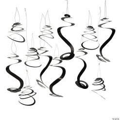 Best Pirce ✔️ Solid Color Hanging Swirl Decorations - 12 Pc. 🥰