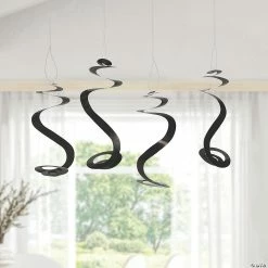 Best Pirce βοΈ Solid Color Hanging Swirl Decorations - 12 Pc. π₯° 5 Best Pirce βοΈ Solid Color Hanging Swirl Decorations - 12 Pc. π₯° -Outlet Engagement Party Decorations Store 20 black hanging swirl decorations 12 pc 13964267 a02