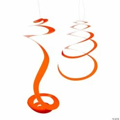 New 🌟 Solid Color Hanging Swirl Decorations - 12 Pc. 😉
