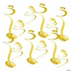 Deals ✨ Solid Color Hanging Swirl Decorations - 12 Pc. 🔔