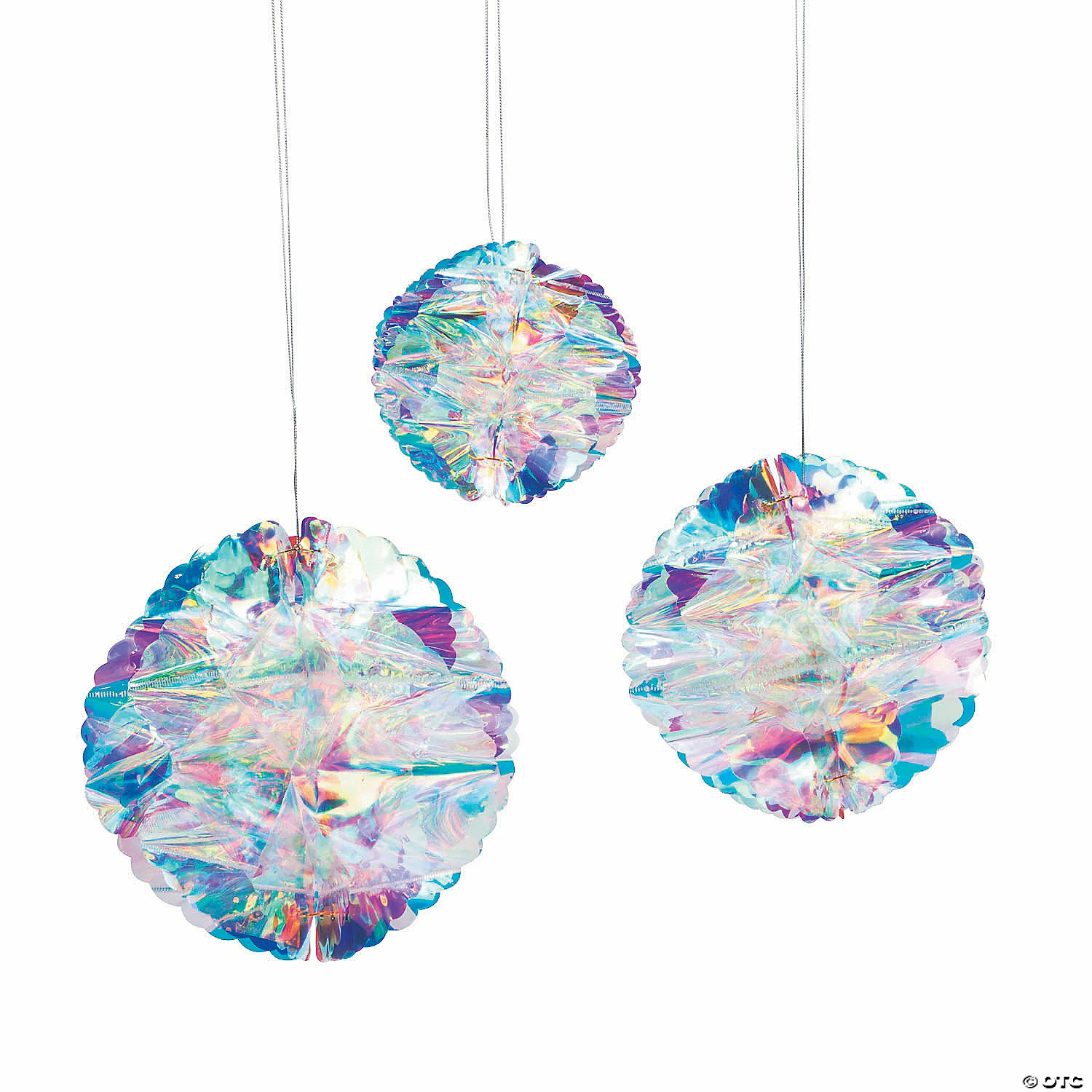 Brand new π₯° 5 3/4" - 9 1/2" Iridescent Honeycomb Ceiling Decorations - 3 Pc. π 1 Brand new π₯° 5 3/4" - 9 1/2" Iridescent Honeycomb Ceiling Decorations - 3 Pc. π