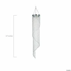 Buy 🎁 56" Spiral Crystal Chandelier 😍 -Outlet Engagement Party Decorations Store 56 spiral crystal chandelier13767081 a03