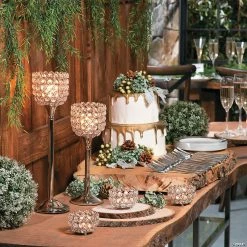 Discount ๐ฅฐ Acrylic Crystal Bead Pedestal Candle Holders - 2 Pc. ๐ฅ 7 Discount ๐ฅฐ Acrylic Crystal Bead Pedestal Candle Holders - 2 Pc. ๐ฅ -Outlet Engagement Party Decorations Store acrylic crystal bead pedestal candle holders 2 pc 13781170 a03