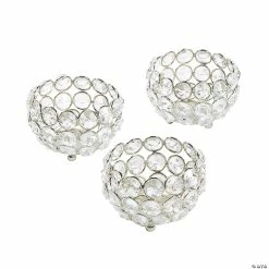 Brand new π₯ Acrylic Crystal Bead Votive Candle Holders - 3 Pc. π―