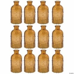 Brand new 😍 Bulk Amber Ridged Vases - 12 Pc. 🛒