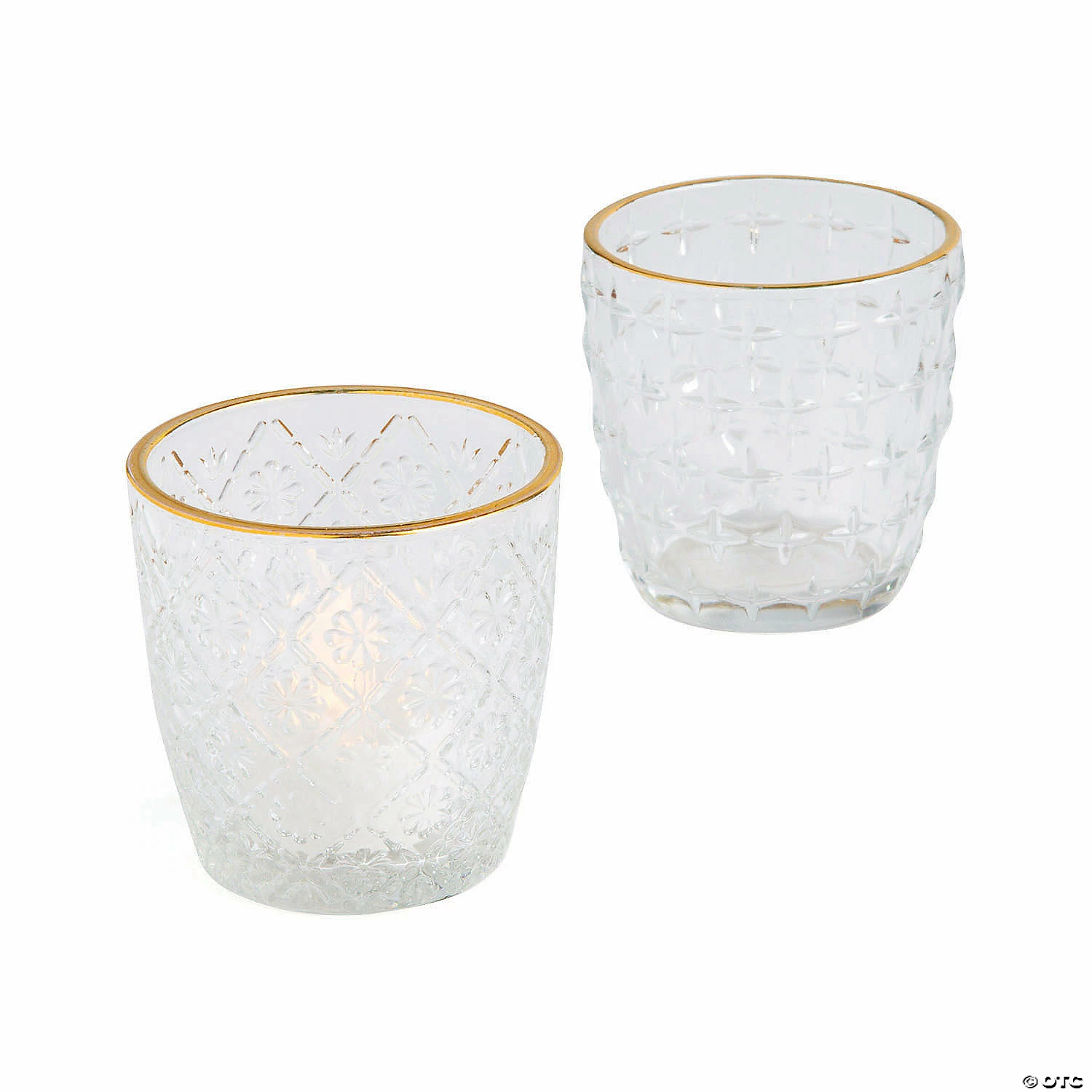 Outlet β€οΈ Clear Gold Trim Votive Holders - 6 Pc. π₯ 1 Outlet β€οΈ Clear Gold Trim Votive Holders - 6 Pc. π₯
