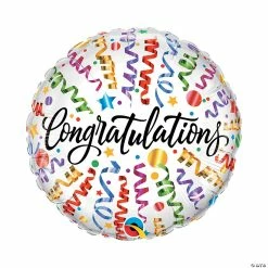 Coupon 🎁 Congratulations Streamers 18" Mylar Balloon 😀