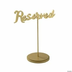 Deals π Gold Calligraphy Reserved Table Signs - 6 Pc. β€οΈ