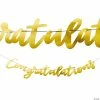 Discount 👍 Gold Congratulations Garland 😍