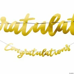 Discount 👍 Gold Congratulations Garland 😍