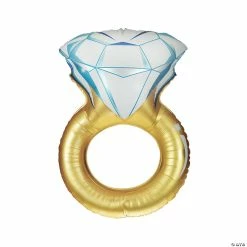Outlet 🛒 Gold Engagement Ring 37" Mylar Balloon ❤️