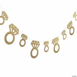 Coupon 🧨 Gold Glitter Diamond Ring Garland 😀