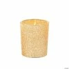 Best Pirce 🎁 Gold Glitter Votive Candle Holders - 12 Pc. 🎁