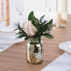 New 👏 Gold Mercury Mason Jars - 12 Pc. 🎉 9 New 👏 Gold Mercury Mason Jars - 12 Pc. 🎉 -Outlet Engagement Party Decorations Store gold mercury mason jars 12 pc 13759764 a04