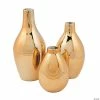 Cheap 👏 Gold Metallic Vase Set - 3 Pc. ❤️