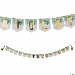 Coupon ⌛ Greenery Congratulations Garland with Tassels 😀