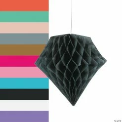 Cheapest 🌟 Hanging Tissue Paper Diamond Decorations - 6 Pc. 🎉