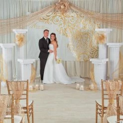Wholesale ⭐ Happily Ever After Wedding Backdrop Banner - 2 Pc. 😀 -Outlet Engagement Party Decorations Store happily ever after wedding backdrop banner 2 pc 13765477 a02