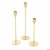 Buy ⭐ Metallic Gold Candle Holder Set - 3 Pc. 🌟
