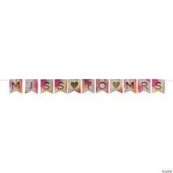 Discount ⌛ Miss to Mrs. Bright Pennant Banner 👍