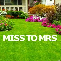 Wholesale 🛒 Miss to Mrs Letters Yard Sign 🌟