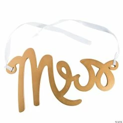Coupon β Mrs. Gold Calligraphy Chair Sign π