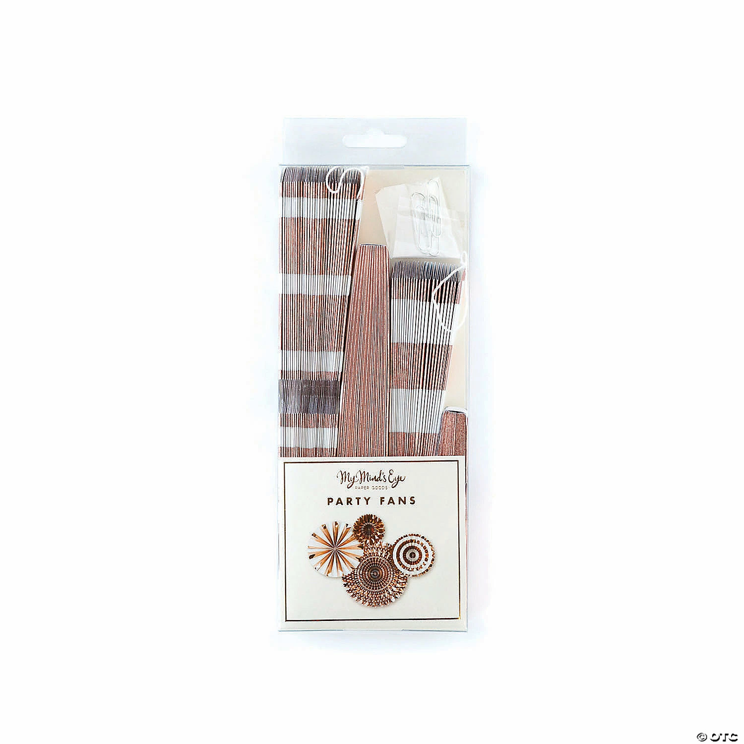 Wholesale 💯 My Mind’s Eye™ Metallic Rose Gold Hanging Fans - 4 Pc. 😍 2 Wholesale 💯 My Mind’s Eye™ Metallic Rose Gold Hanging Fans - 4 Pc. 😍 - Image 2