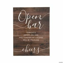 Coupon 👏 Open Bar Sign 😉