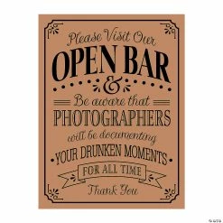 Brand new π Open Bar Wedding Sign βοΈ