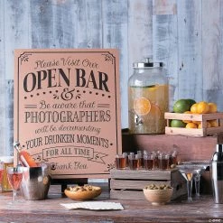 Brand new 😀 Open Bar Wedding Sign ✔️ 7 Brand new 😀 Open Bar Wedding Sign ✔️ -Outlet Engagement Party Decorations Store open bar wedding sign13759786 a03