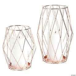 Hot Sale ๐ Rose Gold Candle Holder Set - 2 Pc. โญ