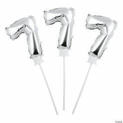 Buy 💯 Self-Inflating Number 7 6" Mylar Balloons - 6 Pc. 🔥