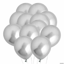 Cheap 🌟 Chrome 5" Latex Balloons - 24 Pc. 💯