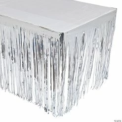 Best deal ๐คฉ Metallic Fringe Plastic Table ๐ Skirt ๐