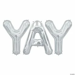 Flash Sale 💯 Silver YAY Balloon Kit - 3 Pc. 😀